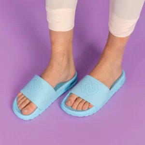 Claudia Dean Slides Sky Blue