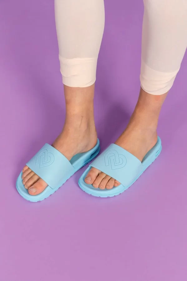 Claudia Dean Slides Sky Blue