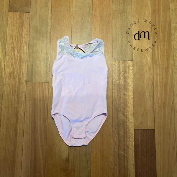 Pre-loved Ballet leotard | Pink with lace | est Child Small