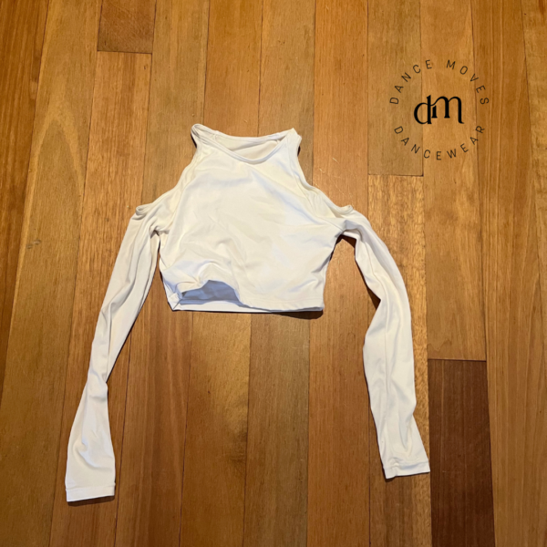 Pre-loved Balera crop top | White long sleeved | child medium