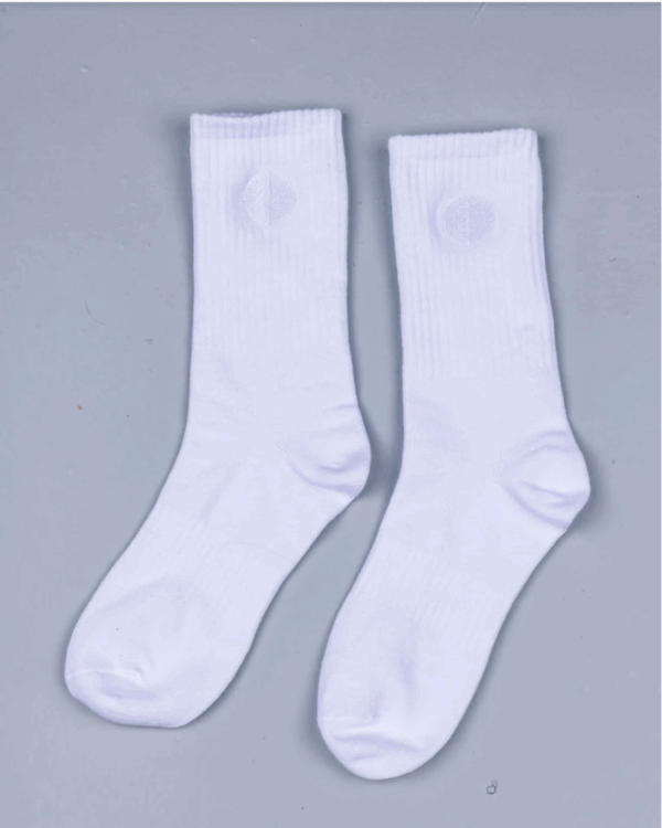 By Dean Socks | White crew (kids size)