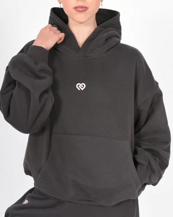Claudia Dean Oversized Hoodie Pearl Grey Child Large