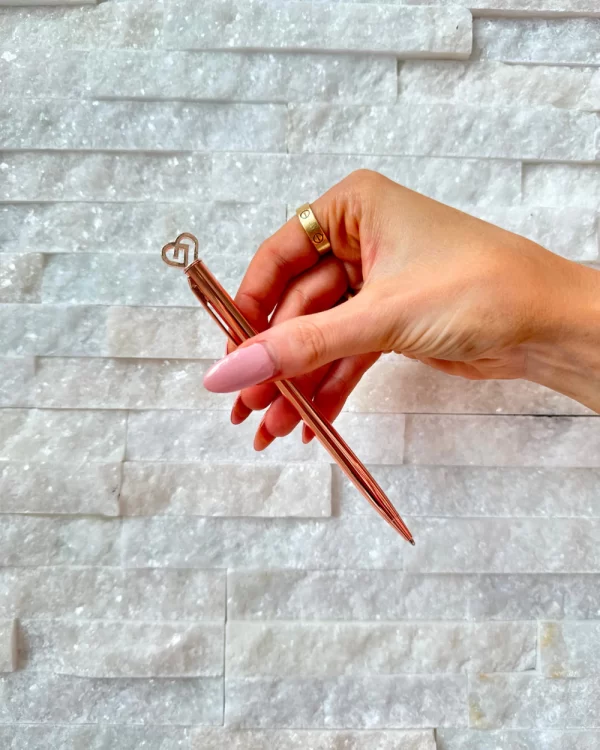 Claudia Dean Charm Rose Gold pen