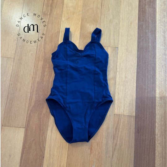 Pre-loved Energetiks Navy leotard | Good condition | Size Child Large