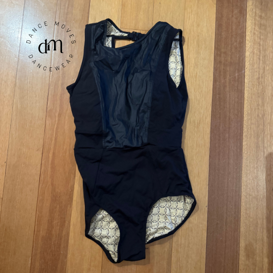 Pre-loved Viella Black Leotard | Excellent condition | Adult size 12