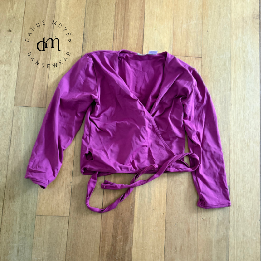 Pre-loved Capezio Cerise wrap cardigan | Excellent condition | Adult Small
