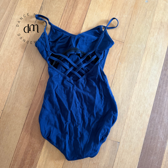 Pre-loved Capezio navy leotard | Good condition | Adult small - Image 2