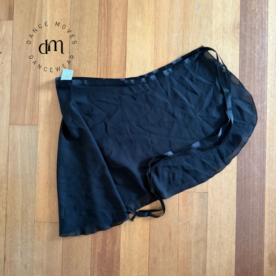 Pre-loved Capezio Black wrap skirt | Good condition | Adult M/L