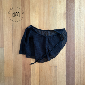 Pre-loved Studio 7 Black textured wrap skirt | Good condition | Child XL