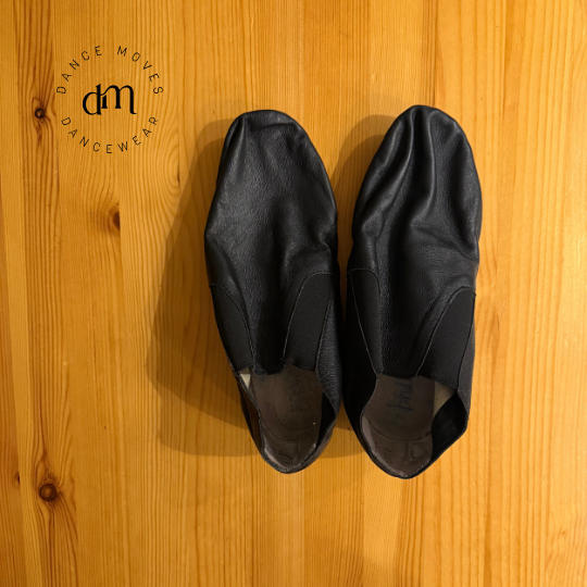 Pre-loved Black leather Jazz shoes | Good condition | Size 5 (AU)
