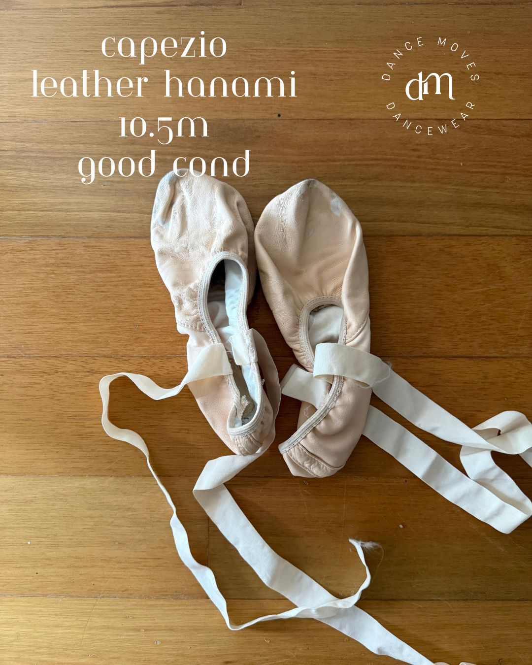 Pre-loved Capezio leather hanami ballet shoes | Good condition | Size 10.5M (adult)