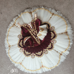 Burgandy Stretch Ballet Tutu | Adult Small/Medium