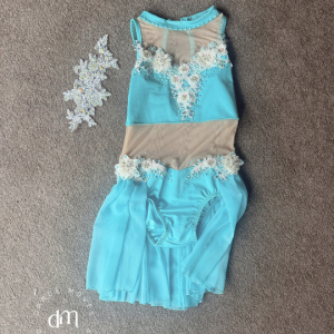 Bright blue Neo Classical / Lyrical costume | Child Large/XL size
