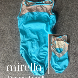Pre-loved Mirella teal leotard | Good condition | Size adult small