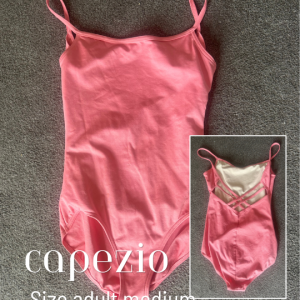 Pre-loved Capezio coral leotard | Good condition | Size adult medium