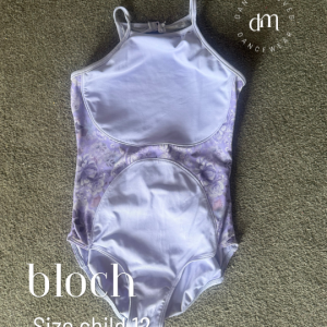 Pre-loved Bloch lilac lace leotard | Good condition | Size child 12