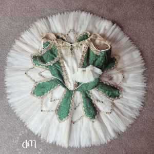 Green and Cream Traditional Ballet Tutu | Child Large/XL size