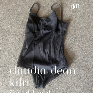 Pre-loved Claudia Dean Black Kitri leotard | Good condition | Size adult medium